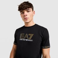 Koszulka męska EMPORIO ARMANI 7 T-SHIRT TAPE LL T BLK/GLD af132447m001152uc001 kolor czarny