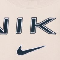 Damska bluza NIKE BLUZA W NSW PHNX FLC STD LOGO CREW hm9754-104 kolor beżowy