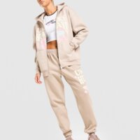 Damska bluza UNLIKE HUMANS BLUZA ROZPINANA Z KAPTUREM PROTECT ulhtw10347012 kolor beżowy