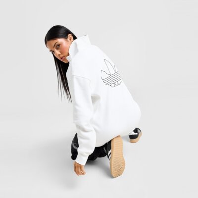 ADIDAS BLUZA ROZPINANA SHINE BF 1/4 ZP WHT/BLK
