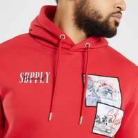 SUPPLY&DEMAND BLUZA Z KAPTUREM DREAMER HD RED suptm16492r kolor czerwony