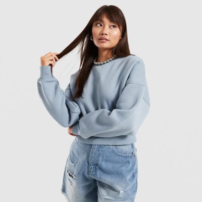 REEBOK BLUZA RICHARD CROPPED CREWNECK SWEATSHIRT