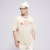 Koszulka męska NEW ERA T-SHIRT NE HERITAGE PATCH OS NONE 60435369 kolor beżowy