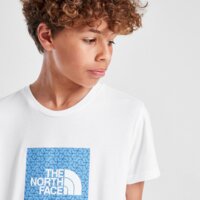 Koszulka dziecięca THE NORTH FACE T-SHIRT BOX GEO T WHITE/BLUE B nf0a8ehfc1s1 kolor biały