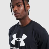 Koszulka męska UNDER ARMOUR T-SHIRT UA SPORTSTYLE LOGO UPDATE SS 1382911-001 kolor czarny