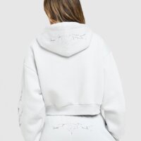 Damska bluza HOODRICH BLUZA ROZPINANA Z KAPTUREM SPARK BOXY hw02250205 kolor szary