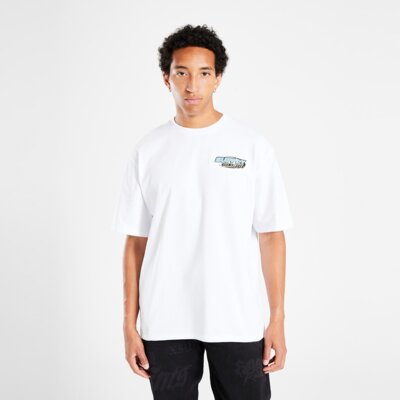 SUPPLY&DEMAND T-SHIRT TRACKED INT TEE WHT-WHT