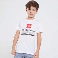 Koszulka dziecięca THE NORTH FACE T-SHIRT BOX NOTE SS TEE TNF WHITE nf0a84yxfn41 kolor biały