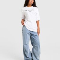 Koszulka damska THE NORTH FACE T-SHIRT OVERSIZE GRADIENT FLOW nf0a8f7yfn41 kolor biały