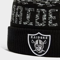 Męska czapka zimowa NEW ERA NFL LAS VEGAS RAIDERS POM BEANIE HAT OAKLAND RAIDERS 12122720 kolor czarny