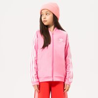 Bluza dziecięca ADIDAS BLUZA ROZPINANA SST TRACK TOP GIRL hk0299 kolor różowy