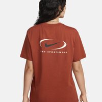 Koszulka damska NIKE T-SHIRT NSW TEE BF PRNT SWSH fq8817-832 kolor brązowy