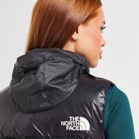 Damski bezrękawnik THE NORTH FACE   BEZRĘKAWNIK LOGO HOODED PADDED GILET nf0a7zi2jk31 kolor czarny