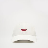 Damska  czapka z daszkiem LEVI'S CZAPKA HOUSEMARK FLEXFIT CAP d7723-0001 kolor biały