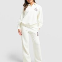 Spodnie damskie ADIDAS SPODNIE WIDE LEG JOGGER kg9706 kolor biały