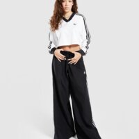 Koszulka damska ADIDAS T-SHIRT JACQUARD LS TOP jv9740 kolor biały