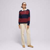 LEVI'S SWETER IVY LEAGUE STRIPED SWEATER REDS a8504-0001 kolor bordowy