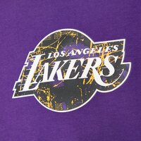 Koszulka męska NEW ERA T-SHIRT INFILL TEAM LOGO OS LAKERS LOS ANGELES LAKER 60332134 kolor fioletowy