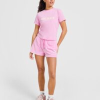 Spodenki damskie JUICY COUTURE SZORTY DMNT HEART LOGO SHT PINK jcjdw377346 kolor różowy