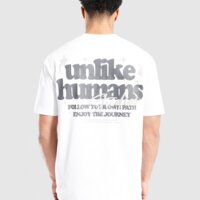 Koszulka męska UNLIKE HUMANS T-SHIRT CRAFTED TEE WHT-WBL ulhtm10325774 kolor biały