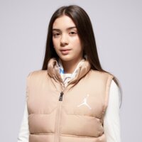 Koszulka dziecięca JORDAN BEZRĘKAWNIK JDB PUFFER FILLED VEST GIRL 95d532-j7p kolor beżowy