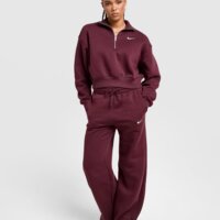 Damska bluza NIKE BLUZA W NSW PHNX FLC CRP dq5767-652 kolor bordowy