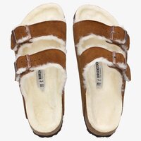 Klapki damskie BIRKENSTOCK ARIZONA FELL 1001135 kolor brązowy