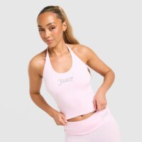 Top damski JUICY COUTURE TOP JERSEY HALTER jcjdw544381 kolor różowy