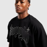 Koszulka męska SUPPLY&DEMAND T-SHIRT SHARD TEE BLK-BLK suptm17690007 kolor czarny