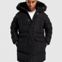 Męska kurtka zimowa SUPPLY&DEMAND KURTKA COMMAND LNG PARKA BLK-BLK WJACKET suptm17874007 kolor czarny