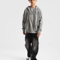 Bluza dziecięca SUPPLY&DEMAND BLUZA ROZPINANA Z KAPTUREM AYDAR suptjb17933171 kolor szary