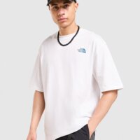 Koszulka męska THE NORTH FACE T-SHIRT M LIQUID BOX NSE OVERSIZE nf0a8g9wfn41 kolor biały
