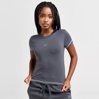 Koszulka damska NIKE T-SHIRT W NSW CHLL KNT MD CRP GLS EMEA hv6525-060 kolor szary