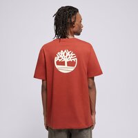 Koszulka męska TIMBERLAND T-SHIRT FRONT AND BACK LOGO tb0a2psaeod1 kolor bordowy