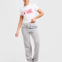 Koszulka damska JUICY COUTURE T-SHIRT JUST A GIRL T WHT/RED jcjdw379914 kolor biały