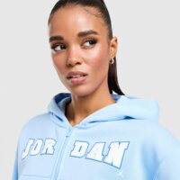 Damska bluza JORDAN BLUZA ROZPINANA Z KAPTUREM W J BRK FLC FZ io1074-422 kolor niebieski