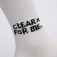 Damskie skarpetki S.NOW JOB SIZEER SOCKS "CLEAR FOR ME"  si123skd50001 kolor biały