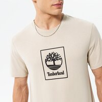Koszulka męska TIMBERLAND T-SHIRT STACK LOGO TEE ISLAND FOSSIL tb0a5zh1cy21 kolor beżowy