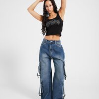 Top damski HOODRICH T-SHIRT DIFFUSE STRAPPY hw02250055 kolor czarny