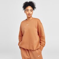 Damska bluza NIKE BLUZA Z KAPTUREM W NSW PHNX FLC OS CREW dq5733-225 kolor pomarańczowy