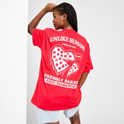 UNLIKE HUMANS T-SHIRT PIZZA TSHT