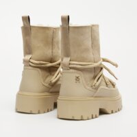 Damskie buty TOMMY HILFIGER REAL SHEARLING LACE-UP fw0fw08085aeg kolor beżowy