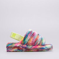 Klapki damskie UGG FLUFF YEAH PIXEL 1125007-white kolor biały
