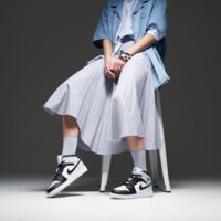 Buty dziecięce JORDAN AIR 1 MID BG  dq8423-002 kolor niebieski