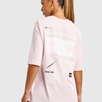 Koszulka damska THE NORTH FACE T-SHIRT GRADIENT FLOW OVERSIZE TEE nf0a8f7ybp61 kolor różowy