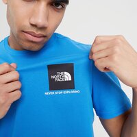 Koszulka męska THE NORTH FACE T-SHIRT SMALL BOX SS SUPER SONICBLU nf0a3of9lv61 kolor niebieski