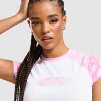 Koszulka damska HOODRICH T-SHIRT FIELD RAGLAN CAPPED FITTED TEE hw02260100 kolor biały