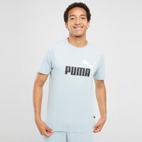 Koszulka męska PUMA T-SHIRT ESS+ 2 COL LOGO TEE 58675926 kolor zielony