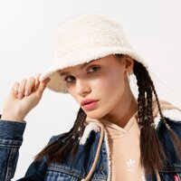 Damska  czapka z daszkiem NEW ERA KAPELUSZ WMNS BORG BUCKET WHT NEW ERA LTC 60284825 kolor beżowy