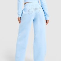 Spodnie damskie JUICY COUTURE SPODNIE SCRIPT FLC PANT BLUE jcjdw450134 kolor niebieski